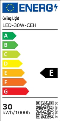 LED stropné svietidlo Comely 30W 3375lm, moderné hliníkové osvetlenie do obývačky, spálne, na chodbu, do kuchyne a na balkón, studené biele svetlo 6500K 9