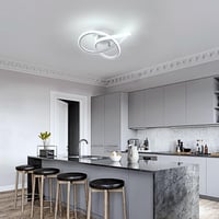 LED stropné svietidlo Comely 30W 3375lm, moderné hliníkové osvetlenie do obývačky, spálne, na chodbu, do kuchyne a na balkón, studené biele svetlo 6500K 5