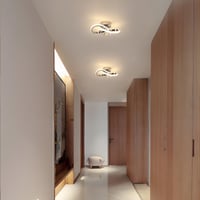Comely LED Stropna Svjetiljka 30W 3375lm, Moderna Aluminijska Rasvjeta za Dnevni Boravak, Spavaću Sobu, Hodnik, Kuhinju i Balkon, Topla Bijela 3000K, 30 cm, Srebrna 9