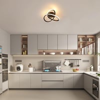 Comely Modern LED Mennyezeti Lámpa, 30W, 3375lm, Fekete Alumínium, 30cm, Meleg Fehér 3000K, Nappaliba, Hálóba, Konyhába, Energiatakarékos 9