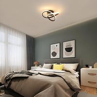 Comely Modern LED Mennyezeti Lámpa, 30W, 3375lm, Fekete Alumínium, 30cm, Meleg Fehér 3000K, Nappaliba, Hálóba, Konyhába, Energiatakarékos 8