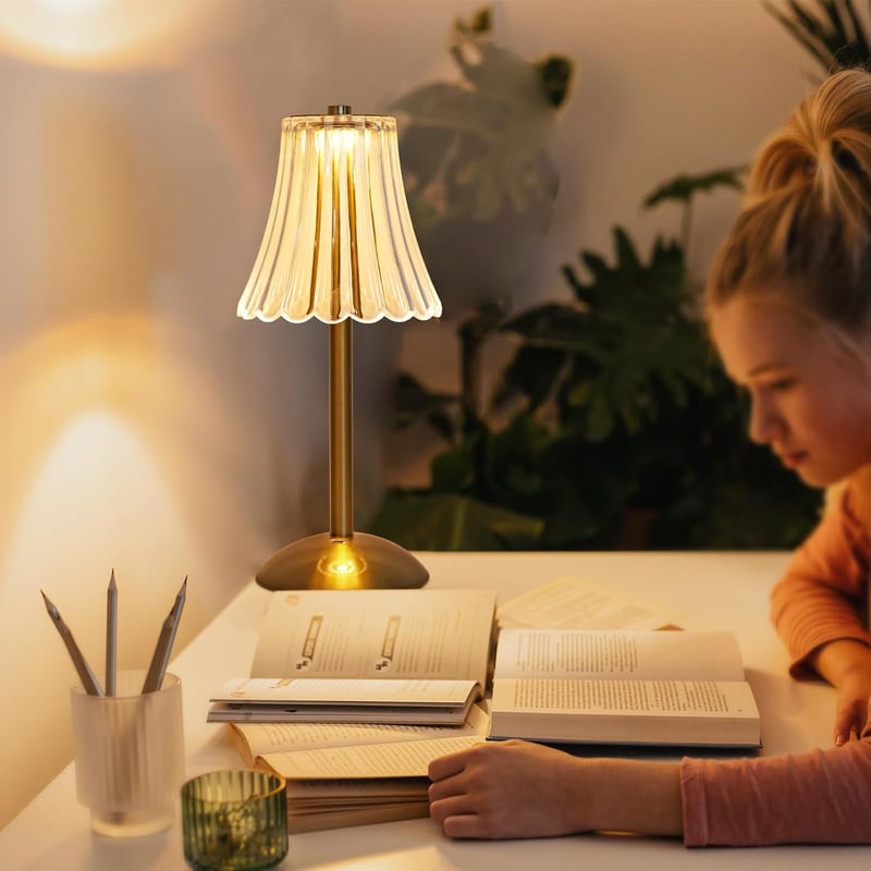 Comely Wireless LED Asztali Lámpa Érintésvezérléssel, Dimmezhető, Újratölthető