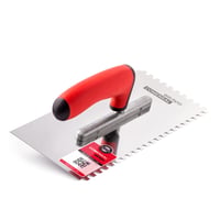 Mistrie dințată COMENSAL 6 mm - Gletieră profesională din oțel inoxidabil pentru faianță - Mâner ergonomic - Fabricată în UE - 270 x 130 mm 1