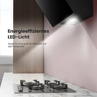 COMFEE 60 cm-es fali páraelszívó üveg és rozsdamentes acél, LED, érintőképernyő 5
