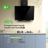 COMFEE 60 cm-es fali páraelszívó üveg és rozsdamentes acél, LED, érintőképernyő 2