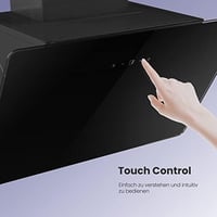 COMFEE 60 cm-es fali páraelszívó üveg és rozsdamentes acél, LED, érintőképernyő 4