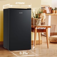 Frigider Comfee 80 litri cu congelator, clasă energetică D, 39 dB, negru 3