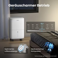 Dezumidificator Comfee CDDOE-10DEN7-QA3(EU) 10 litri/zi, pentru încăperi de 40 m³, dezghețare automată, blocare pentru copii, reducere a zgomotului, agent frigorific R290 6
