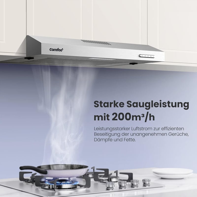 Comfee CHU 3.6F17BS 60 cm beépíthető páraelszívó rozsdamentes acél szűrővel