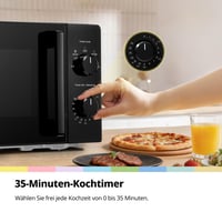 Mikrovlnná rúra Comfee CMO-MM20L2NFPE(BK), 20 litrov, 700 W, 5 úrovní výkonu, rýchle rozmrazovanie, kompaktný dizajn, čierna 5