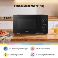 Mikrovlnná rúra Comfee CMO-MM20L2NFPE(BK), 20 litrov, 700 W, 5 úrovní výkonu, rýchle rozmrazovanie, kompaktný dizajn, čierna 2