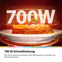 Mikrovlnná rúra Comfee CMO-MM20L2NFPE(BK), 20 litrov, 700 W, 5 úrovní výkonu, rýchle rozmrazovanie, kompaktný dizajn, čierna 6