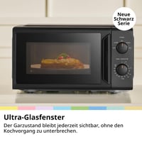 Voľne stojaca mikrovlnná rúra Comfee CMO-MP012ND(BK), 20 l, čierna, 700 W, 5 úrovní výkonu, otočný tanier, rozmrazovanie, kompaktný dizajn 2