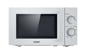 Comfee CMSN 20 SI mikrohullámú sütő 20 L 700 W ezüst forgótányérral 5 teljesítményfokozat — horpadt burkolat (állapot: lásd a 2. képet)