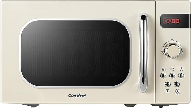 Comfee CMSRO 20 di cr retro mikrohullámú sütő 20L 800W krém