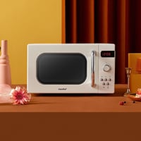 Comfee CMSRO 20 di cr retro mikrohullámú sütő 20L 800W krém 2