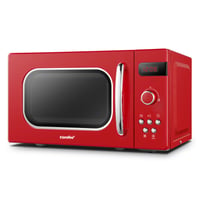 Retro mikrovalna pećnica Comfee CMSRO 20 di rd, 20 L, 800 W - crvena 1