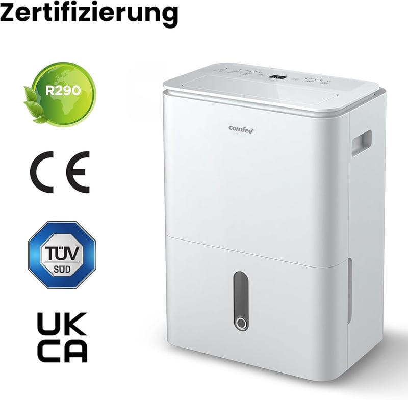 COMFEE Easy Dry 16L/nap Párátlanító, 4 Üzemmód, 3L Víztartály, Ruhaszárító Funkció, 44m² Területre, Automata Kikapcsolás, Mosható Szűrő