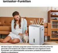 COMFEE Easy Dry 16L/nap Párátlanító, 4 Üzemmód, 3L Víztartály, Ruhaszárító Funkció, 44m² Területre, Automata Kikapcsolás, Mosható Szűrő 4