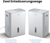 COMFEE Easy Dry 16L/nap Párátlanító, 4 Üzemmód, 3L Víztartály, Ruhaszárító Funkció, 44m² Területre, Automata Kikapcsolás, Mosható Szűrő 9