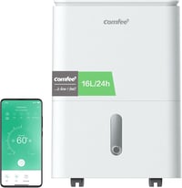 COMFEE Easy Dry 16L/nap Párátlanító, 4 Üzemmód, 3L Víztartály, Ruhaszárító Funkció, 44m² Területre, Automata Kikapcsolás, Mosható Szűrő 1
