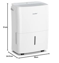 Dezumidificator Comfee MDDF-20DEN7 20L/24h, pentru încăperi de 100m³ (40m²), rezervor 3L, WiFi, control prin aplicație, mod inteligent, temporizator 24h, împotriva umidității 9