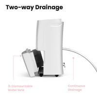 Dezumidificator Comfee MDDF-20DEN7 20L/24h, pentru încăperi de 100m³ (40m²), rezervor 3L, WiFi, control prin aplicație, mod inteligent, temporizator 24h, împotriva umidității 8