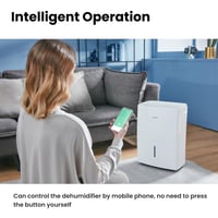 Dezumidificator Comfee MDDF-20DEN7 20L/24h, pentru încăperi de 100m³ (40m²), rezervor 3L, WiFi, control prin aplicație, mod inteligent, temporizator 24h, împotriva umidității 7