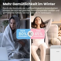 Odvlhčovač vzduchu Comfee MDDPE-50DEN7, 50 l/deň, 6 l nádrž, plocha 116 m², biely, tichý, funkcia sušenia, kolieska, 24-hodinový časovač 10
