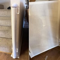 Comfen uvlačiva sigurnosna vrata za djecu i pse 86x140 cm, bijela - za stepenice, vrata, hodnike 6