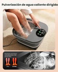 Elektrický masážny prístroj na nohy s vyhrievaním COMFIER CF-5509, 30 shiatsu valčekov – sivý 2