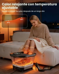 Elektrický masážny prístroj na nohy s vyhrievaním COMFIER CF-5509, 30 shiatsu valčekov – sivý 6