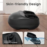 COMFIER Elektromos Lábmasszírozó Készülék Melegítő Funkcióval - 3D Gyúró Masszázs, Légkompresszió, 3 Intenzitási Szint, 46-os Lábméretig 7