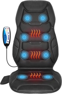 COMFIER Masszázs Ülésmatrac Hővel és Vibráció Funkcióval Hát és Nyak Masszázshoz 1
