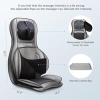 COMFIER Shiatsu hátmasszázs párnázat melegítéssel és légnyomással - Shiatsu Back and Neck Massager 7