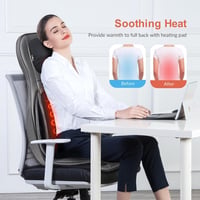 COMFIER Shiatsu hátmasszázs párnázat melegítéssel és légnyomással - Shiatsu Back and Neck Massager 5