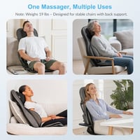 COMFIER Shiatsu hátmasszázs párnázat melegítéssel és légnyomással - Shiatsu Back and Neck Massager 8
