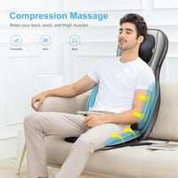 COMFIER Shiatsu hátmasszázs párnázat melegítéssel és légnyomással - Shiatsu Back and Neck Massager 6