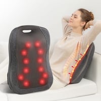 Comfier Shiatsu Hátsó Masszázspárna Hőkezeléssel, Hordozható Masszírozó Szék Irodai Relaxációhoz, Ajándék Nőknek és Férfiaknak 1