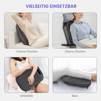 Comfier Shiatsu Hátsó Masszázspárna Hőkezeléssel, Hordozható Masszírozó Szék Irodai Relaxációhoz, Ajándék Nőknek és Férfiaknak 6