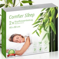 Comfier Sleep 40x80 cm Bambusz Párnahuzat 2 db, Vízálló, Hipoallergén, Cipzáras - 40 x 80 cm 1