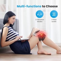 COMFIER Vezeték nélküli térdfűtő masszírozó 48cm pánt újratölthető 3