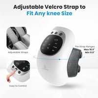 COMFIER Vezeték nélküli térdfűtő masszírozó 48cm pánt újratölthető 4