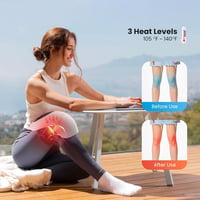 COMFIER Vezeték nélküli térdfűtő masszírozó 48cm pánt újratölthető 6