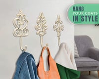 Comfify Antik Öntöttvas Fali Akasztók - Rusztikus Shabby Chic Stílus - Dekoratív Kabátakasztó Szett 3 Darabos Csavarokkal 7