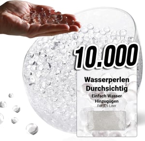 Comforder vodene perle za vaze, prozirne – 10 000 komada