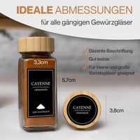 comforder Fűszercímke Öntapadós 336 db Fekete Jelölőfilccel - Fűszertartó Matricák Konyhai Üvegekhez 2