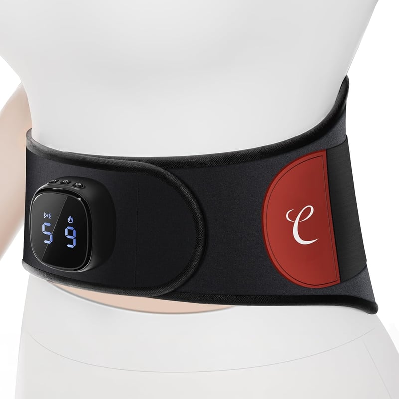 Comfytemp Hátmelegítő Masszázs Öv 9 Hőfokozat 5 Vibráció USB Töltés