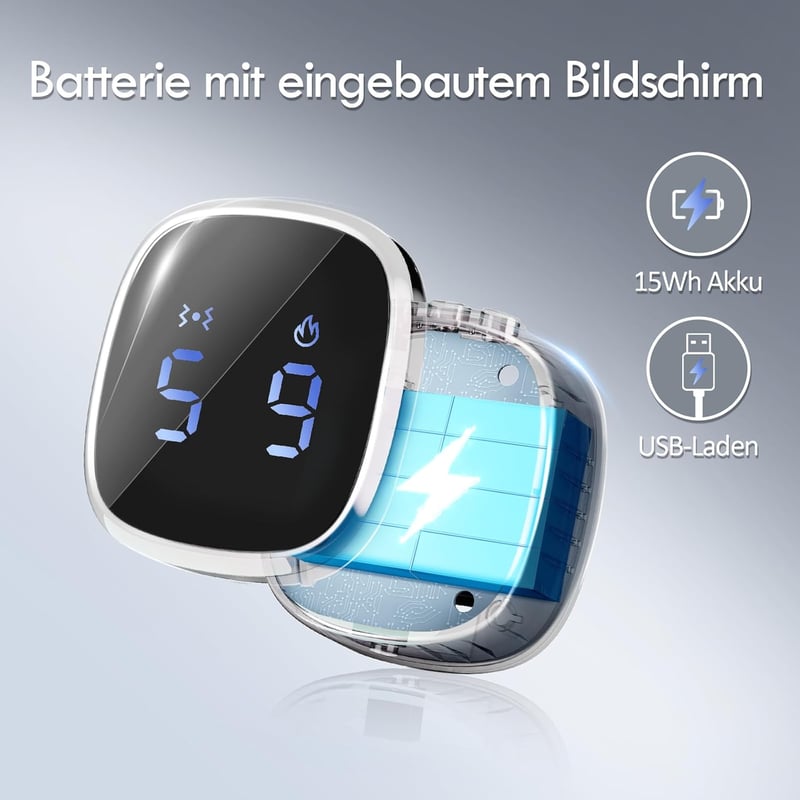 Comfytemp Hátmelegítő Masszázs Öv 9 Hőfokozat 5 Vibráció USB Töltés
