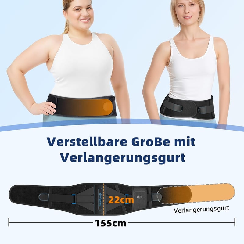 Comfytemp Hőmérséklet-szabályozható Hátmelegítő Öv 25 Wh Akkumulátorral USB Töltéssel